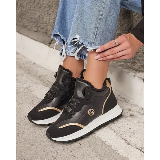 Royalfashion Ocieplane sneakersy damskie z futerkiem Ozzix ze sklepu royalfashion.pl w kategorii Buty sportowe damskie - zdjęcie 180184144