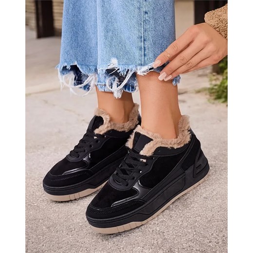 Royalfashion Sneakersy damskie z ociepleniem Garres ze sklepu royalfashion.pl w kategorii Buty sportowe damskie - zdjęcie 180184323