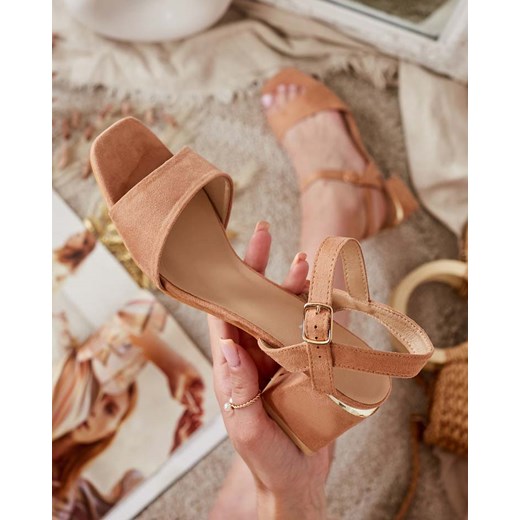 Royalfashion Sandały damskie na słupku Sole ze sklepu royalfashion.pl w kategorii Sandały damskie - zdjęcie 180184364