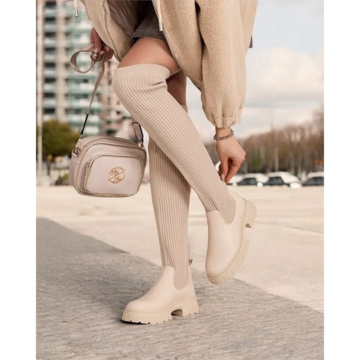 Royalfashion Damskie wsuwane kozaki Romie ze sklepu royalfashion.pl w kategorii Kozaki damskie - zdjęcie 180184640