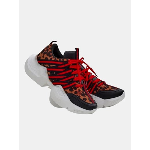 Royalfashion Sportowe sneakersy damskie na grubszej podeszwie Ivvert ze sklepu royalfashion.pl w kategorii Buty sportowe damskie - zdjęcie 180184772