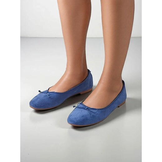 Royalfashion Damskie baleriny z kokardką Zaame ze sklepu royalfashion.pl w kategorii Balerinki - zdjęcie 180185241