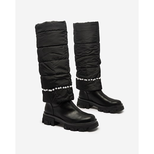 Royalfashion Kozaki damskie w kolorze czarnym Ameroe ze sklepu royalfashion.pl w kategorii Kozaki damskie - zdjęcie 180186603