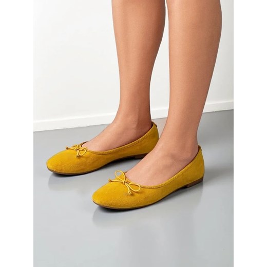 Royalfashion Damskie baleriny z kokardką Zaame ze sklepu royalfashion.pl w kategorii Balerinki - zdjęcie 180190343