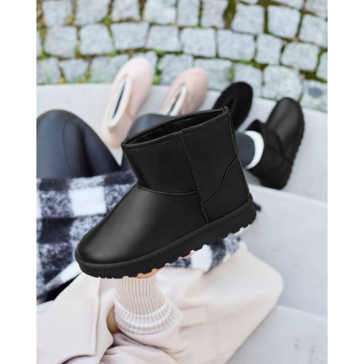 Royalfashion Czarne buty a'la śniegowce damskie Nerley ze sklepu royalfashion.pl w kategorii Śniegowce damskie - zdjęcie 180191492