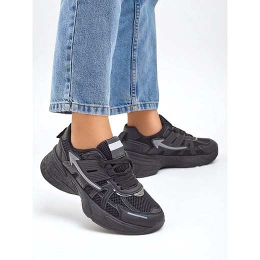 Royalfashion Sportowe sneakersy damskie na grubszej podeszwie Beysa ze sklepu royalfashion.pl w kategorii Buty sportowe damskie - zdjęcie 180194614