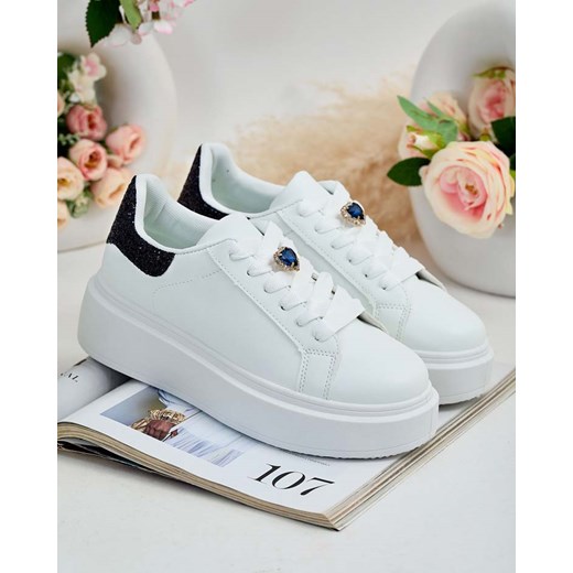 Royalfashion Sportowe sneakersy damskie na platformie Cinkci ze sklepu royalfashion.pl w kategorii Trampki damskie - zdjęcie 180195861