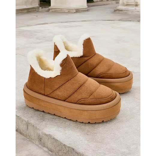 Royalfashion Krótkie buty a'la śniegowce damskie Zoeno ze sklepu royalfashion.pl w kategorii Śniegowce damskie - zdjęcie 180195874