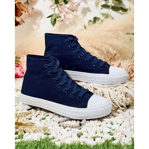 Royalfashion Wysokie trampki damskie Hirria ze sklepu royalfashion.pl w kategorii Trampki damskie - zdjęcie 180196922
