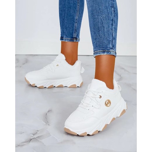 Royalfashion Sneakersy damskie z ociepleniem Caromi ze sklepu royalfashion.pl w kategorii Buty sportowe damskie - zdjęcie 180198121