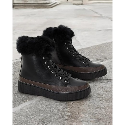 Royalfashion Damskie wysokie botki Rogeri Royalfashion.pl 38 wyprzedaż royalfashion.pl