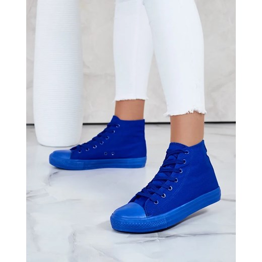 Royalfashion Wysokie trampki damskie Hollas ze sklepu royalfashion.pl w kategorii Trampki damskie - zdjęcie 180198490
