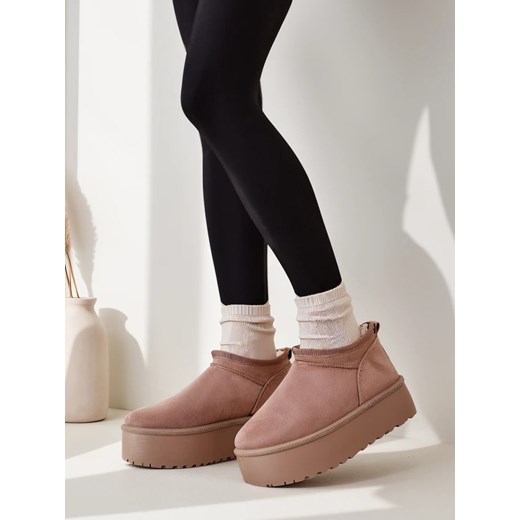 Royalfashion Krótkie buty a'la śniegowce damskie Ozozi ze sklepu royalfashion.pl w kategorii Śniegowce damskie - zdjęcie 180200551