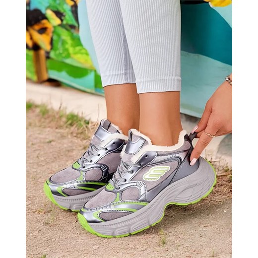Royalfashion Sneakersy damskie z ociepleniem Cimen ze sklepu royalfashion.pl w kategorii Buty sportowe damskie - zdjęcie 180203423
