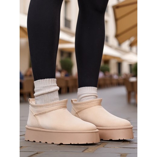 Royalfashion Krótkie buty a'la śniegowce damskie Ozozi ze sklepu royalfashion.pl w kategorii Śniegowce damskie - zdjęcie 180204331