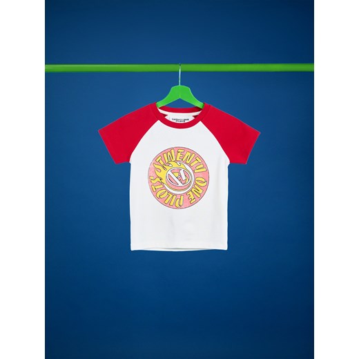 Cropp - T-shirt Twenty One Pilots - biały ze sklepu Cropp w kategorii Bluzki damskie - zdjęcie 180205023