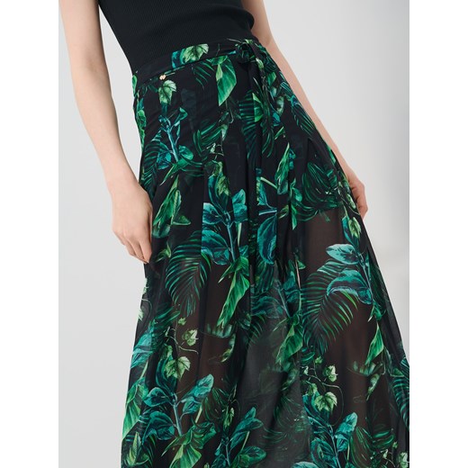Mohito - Spódnica maxi w roślinny print - zielony Mohito 32 Mohito
