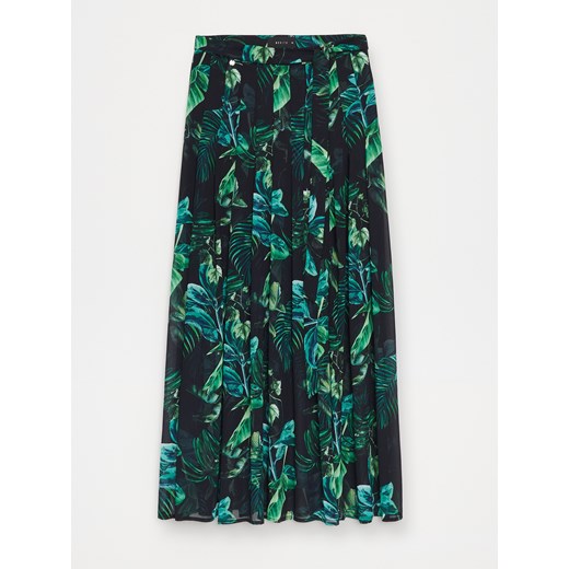 Mohito - Spódnica maxi w roślinny print - zielony ze sklepu Mohito w kategorii Spódnice - zdjęcie 180205153