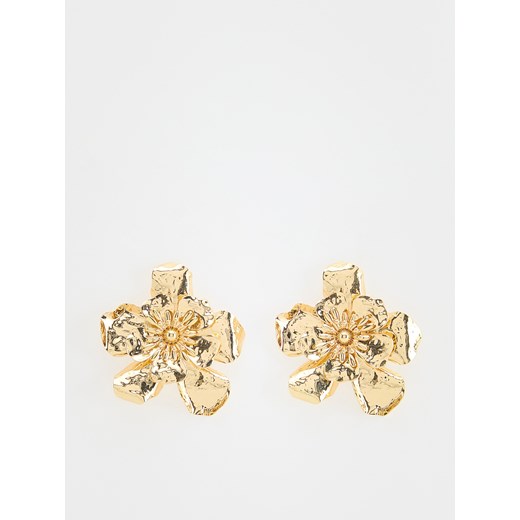 Reserved - Kolczyki w kształcie kwiatów - złoty Reserved ONE SIZE Reserved