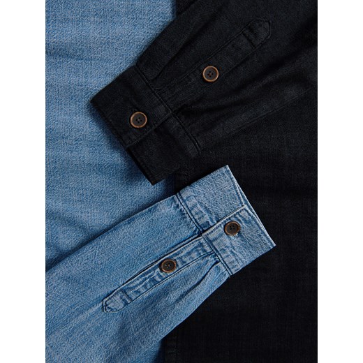 Reserved - Jeansowa koszula comfort fit - czarny Reserved L Reserved