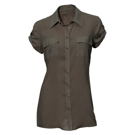 Heine Bluzka w kolorze oliwkowym ze sklepu Limango Polska w kategorii Koszule damskie - zdjęcie 180209760