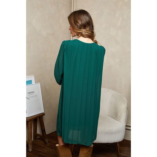 Joséfine Sukienka &quot;Buby&quot; w kolorze ciemnozielonym Joséfine L okazyjna cena Limango Polska