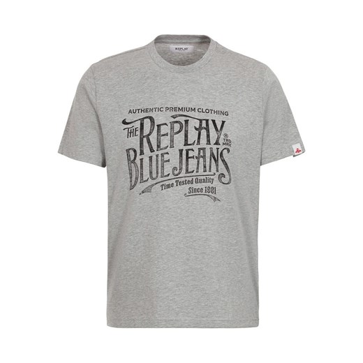 Replay Koszulka w kolorze szarym ze sklepu Limango Polska w kategorii T-shirty męskie - zdjęcie 180210824