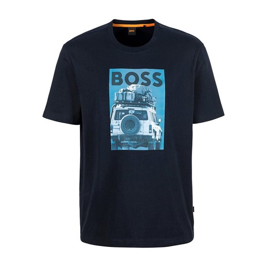 BOSS Orange Koszulka w kolorze granatowym ze sklepu Limango Polska w kategorii T-shirty męskie - zdjęcie 180210984
