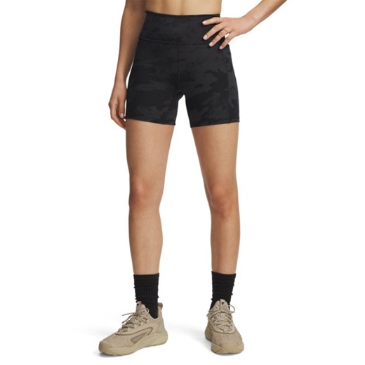 Damskie spodenki treningowe Under Armour Project Rock Middy Short - czarne ze sklepu Sportstylestory.com w kategorii Szorty - zdjęcie 180211394