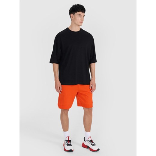 Męski t-shirt oversize 4F 4FRSS25TTSHM2653 - czarny S wyprzedaż Sportstylestory.com