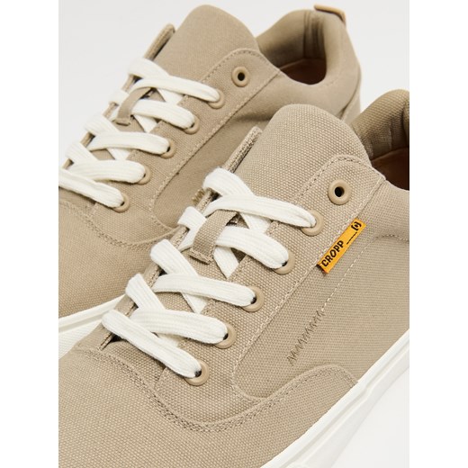 Cropp - Beżowe trampki - brązowy Cropp 40 Cropp