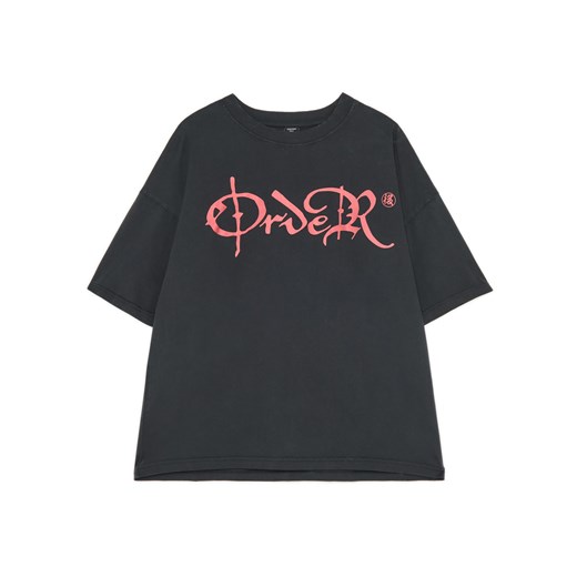 Cropp - Koszulka boxy z motywem smoka - czarny ze sklepu Cropp w kategorii T-shirty męskie - zdjęcie 180211870