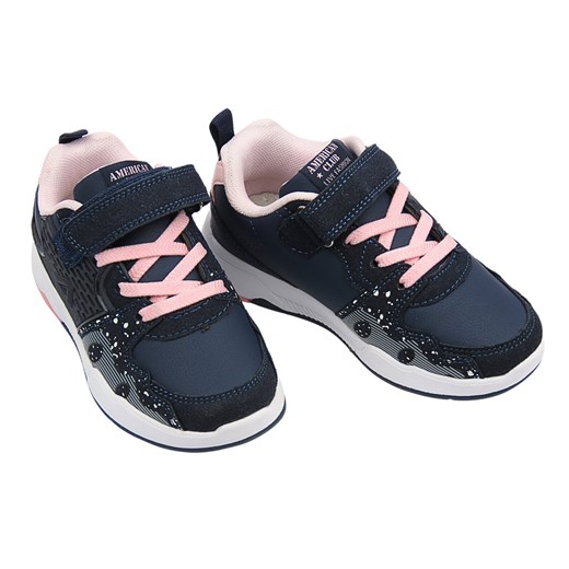 Sneakersy, buty sportowe dla dziewczynki granatowe AMERICAN CLUB BS 27/23 American Club 27 ulubioneobuwie