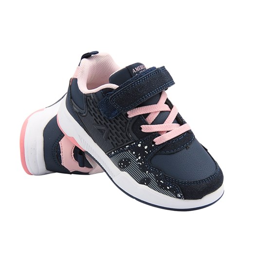 Sneakersy, buty sportowe dla dziewczynki granatowe AMERICAN CLUB BS 27/23 American Club 31 ulubioneobuwie