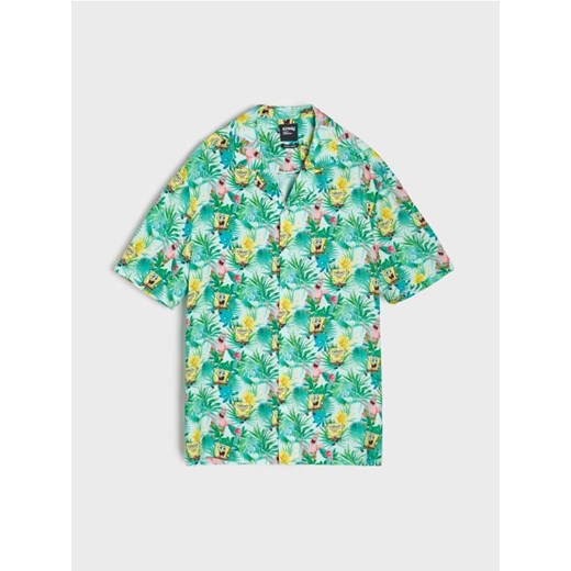Sinsay - Koszula z wiskozy SpongeBob - wielobarwny Sinsay 3XL Sinsay
