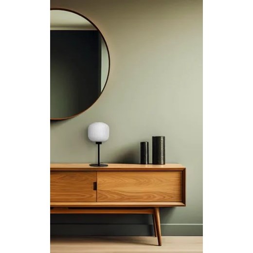 Beżowa lampka stołowa ze szklanym kloszem J021-Kostela One Size Edinos.pl