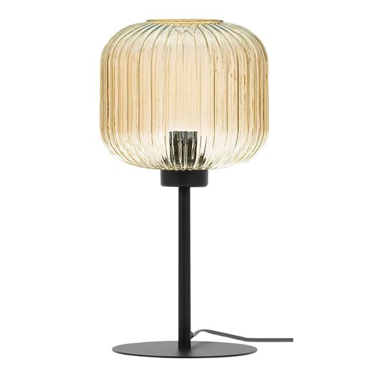 Beżowa lampka stołowa ze szklanym kloszem J021-Kostela One Size Edinos.pl