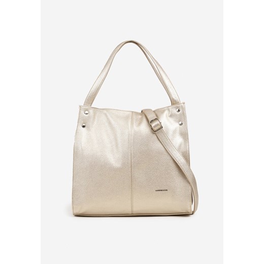 Złota Torebka w Typie Shopper z Paskiem i Rączką  Soreline ze sklepu renee.pl w kategorii Torby Shopper bag - zdjęcie 180219112