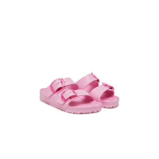 Klapki damskie BIRKENSTOCK bez zapięcia różowe casual płaskie 