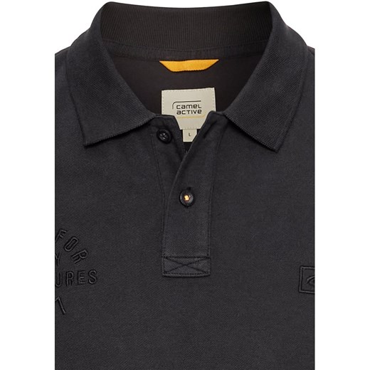 Camel Active t-shirt męski z krótkimi rękawami czarny