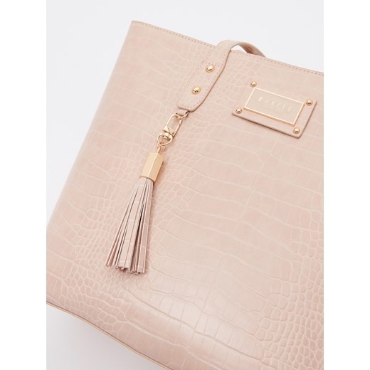 Mohito - Torebka shopper z chwostem - beżowy Mohito ONE SIZE Mohito