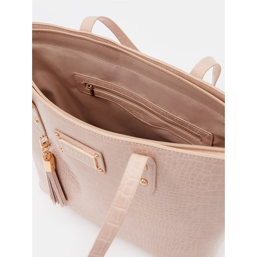 Mohito - Torebka shopper z chwostem - beżowy Mohito ONE SIZE Mohito