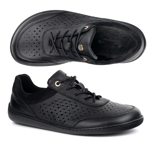 BAREFOOT Damskie minimalistyczne sneakersy 1769POL czarne ze sklepu butyolivier w kategorii Półbuty damskie - zdjęcie 180221563
