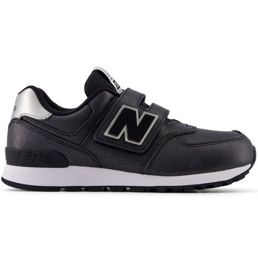 Buty New Balance sneakersy zapinane na rzep PV574FM czarne ze sklepu ButyModne.pl w kategorii Buty sportowe dziecięce - zdjęcie 180222274