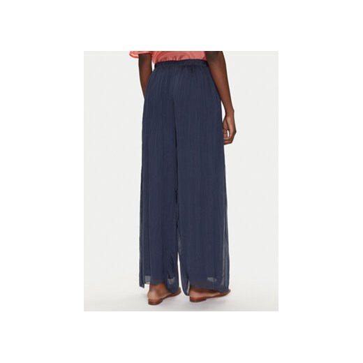 Bomboogie Spodnie palazzo PW8992TSET5 Granatowy Relaxed Fit S MODIVO