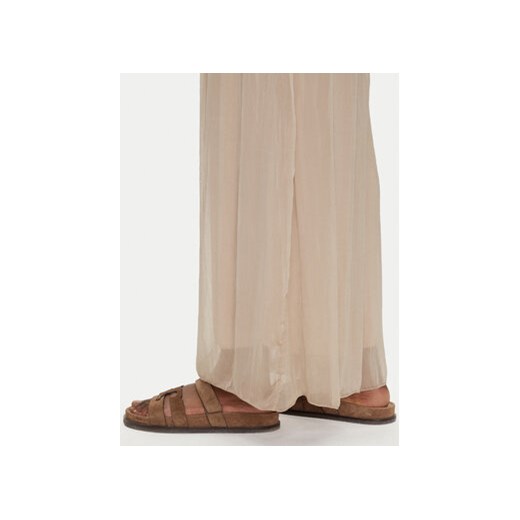 Bomboogie Spodnie palazzo PW8992TSET5 Beżowy Relaxed Fit M MODIVO
