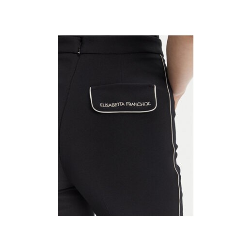 Elisabetta Franchi Spodnie materiałowe PA-084-51E2 Czarny Regular Fit Elisabetta Franchi 42 MODIVO