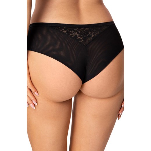 Majtki brazyliany z wysokim stanem czarne Laila, Kolor czarny, Rozmiar S, PariPari Lingerie ze sklepu Intymna w kategorii Majtki damskie - zdjęcie 180223954