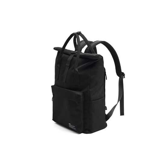 Cropp - Czarny pojemny plecak - czarny Cropp Uniwersalny Cropp