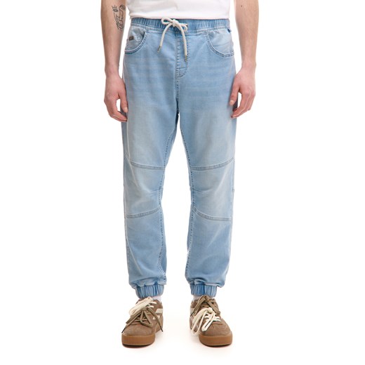 Cropp - Jeansy jogger z ozdobnymi przeszyciami - niebieski ze sklepu Cropp w kategorii Jeansy męskie - zdjęcie 180227494